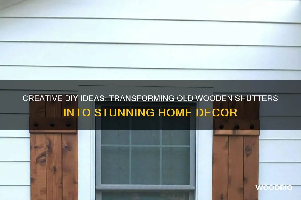 what to make out of old wooden shutters