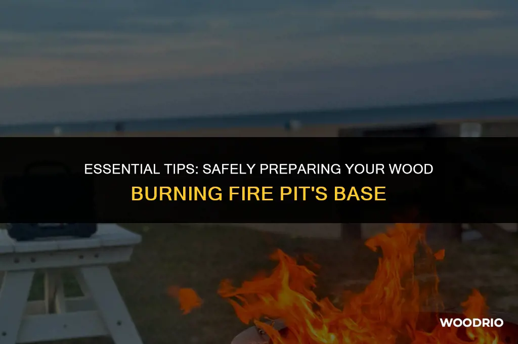 what to put in bottom of wood burning fire pit
