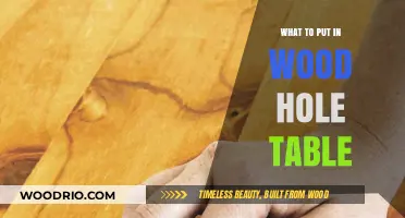 Creative Fillers for Wood Hole Tables: Enhance Your Rustic Décor