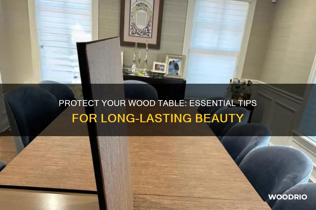 what to put on a wood table to protect it