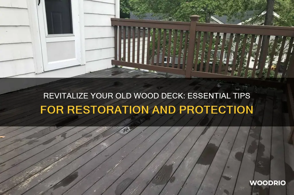 what to put on old wood deck