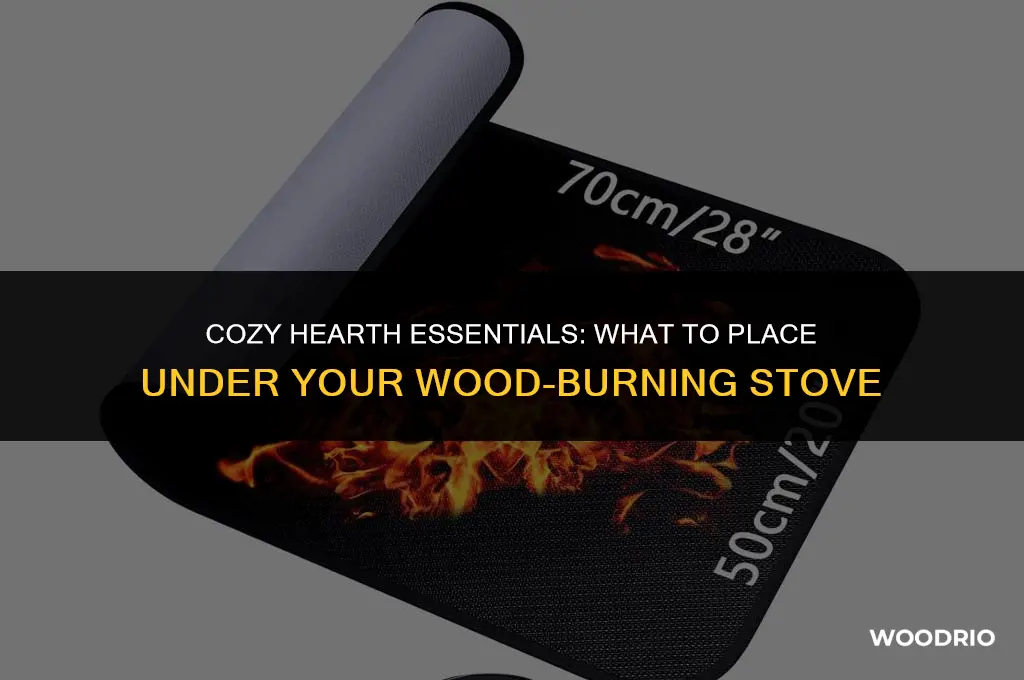 what to put under a wood burning stove
