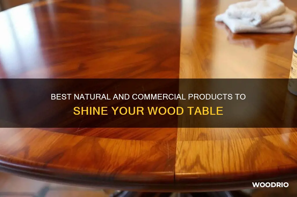 what to shine wood table with
