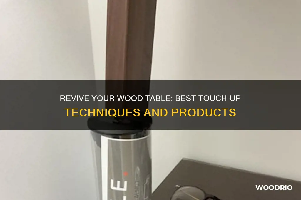 what to touch up wood table with