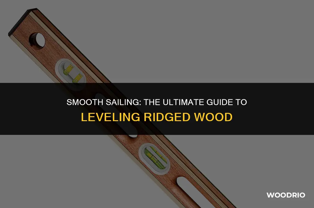 what tool will level out ridged wood