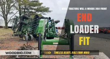 Compact Tractors Compatible with Woods 260 Front End Loader