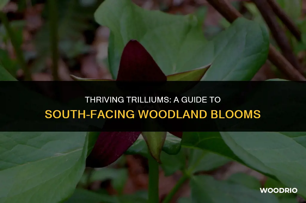 what trillium will grown in south facing woods