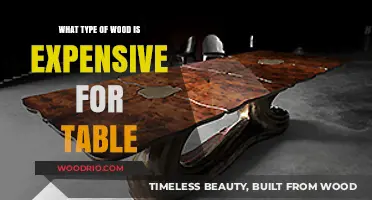 Luxurious Table Woods: Exploring the Most Expensive Options for Craftsmanship