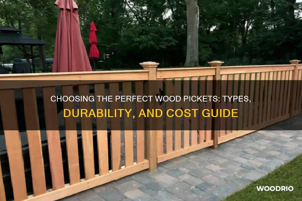 what type of wood pickets to buy