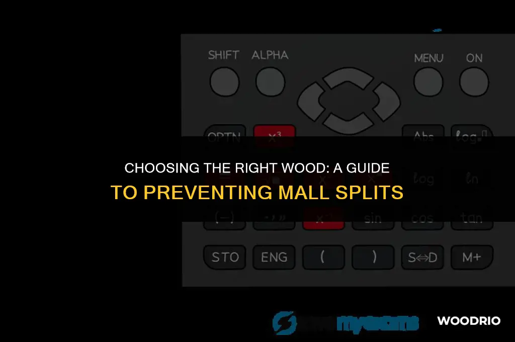 what type of wood will mall split