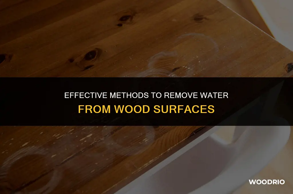 what will absorbs water from wood