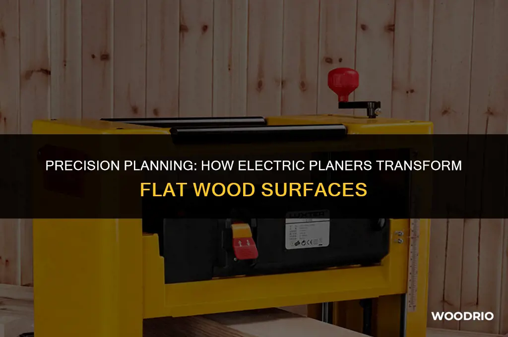 what will an electric planner do on flat wood