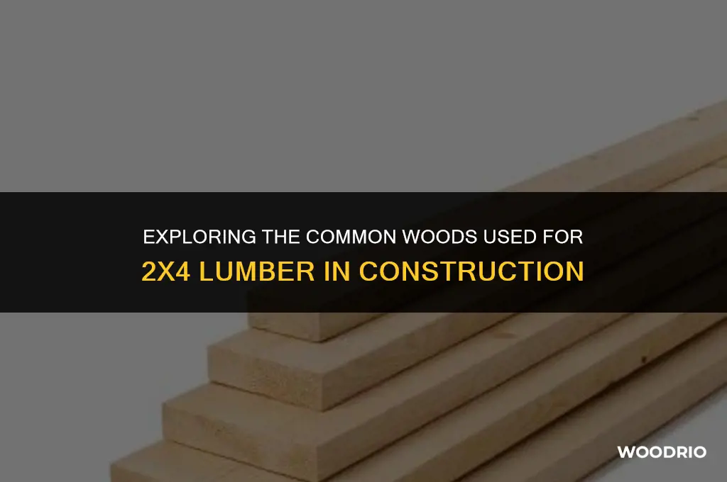 what wood are 2x4 made of