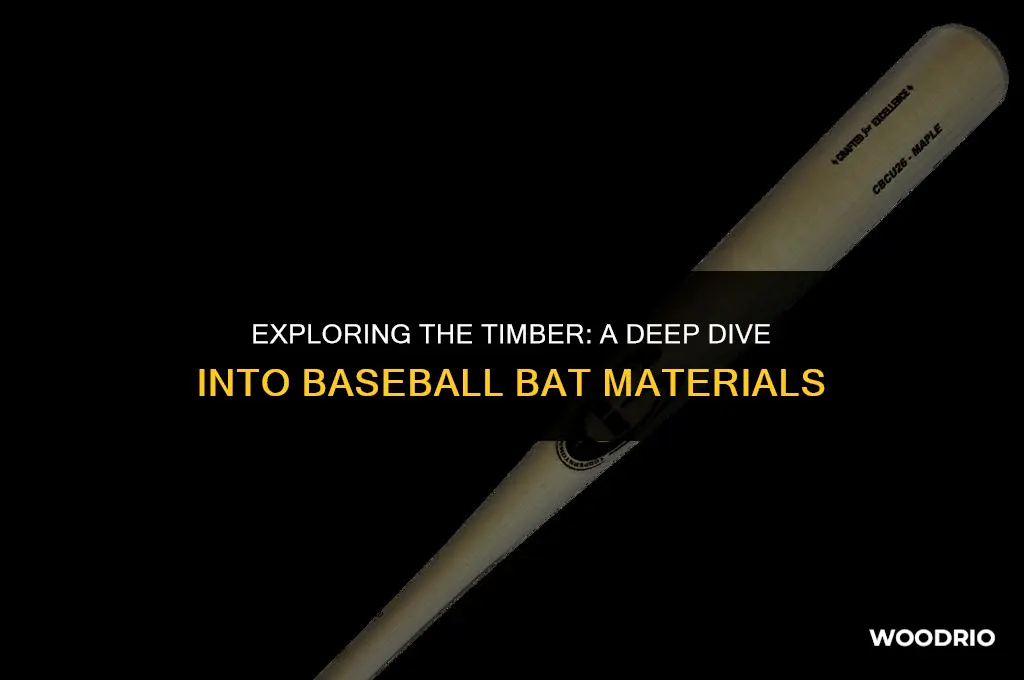 what wood are bats made of