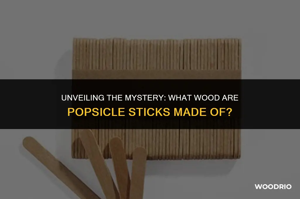 what wood are popsicle sticks made of