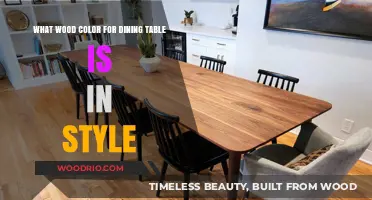 Trending Dining Table Wood Colors: Stylish Choices for Modern Homes