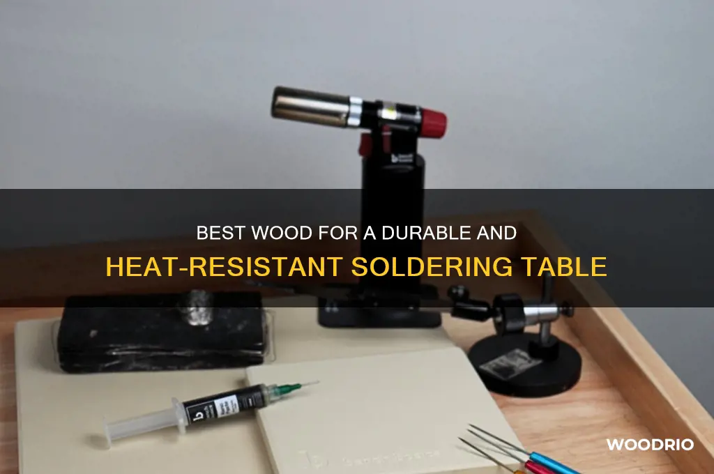 what wood is best of a soldering table