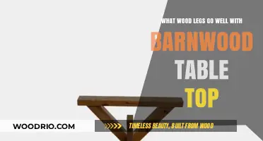 Perfect Wood Legs to Complement Your Rustic Barnwood Table Top