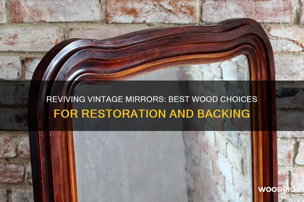 what wood to back old mirror