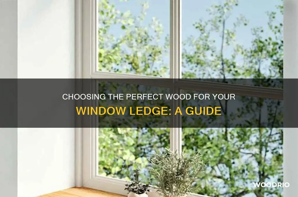 what wood to buy for a window ledge