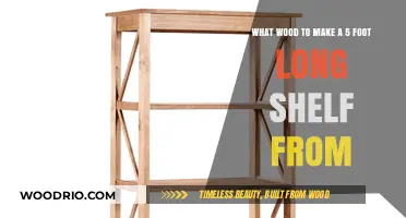 Choosing the Best Wood for a Durable 5-Foot Shelf Project