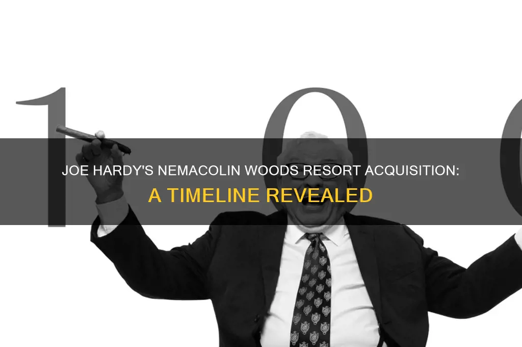 when did joe hardy buy nemacolin woods resort