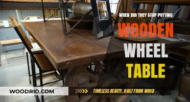 The End of Wooden Wheel Tables: A Historical Shift Explained