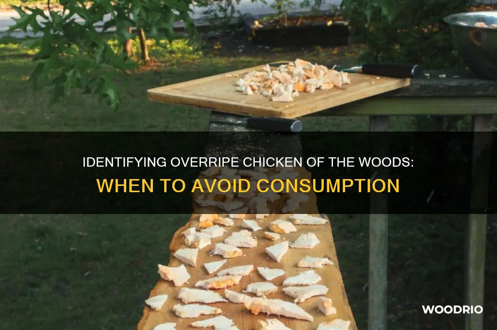 when is chicken of the woods too old to eat