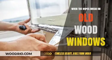 Repairing Old Wood Windows: Solutions for Broken Ropes and Sagging Frames