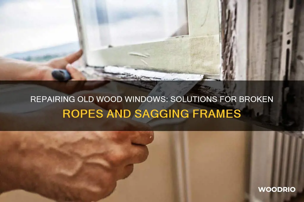 when the ropes break on old wood windows