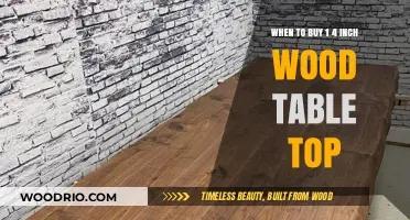Choosing the Perfect Time to Purchase a 1/4 Inch Wood Table Top