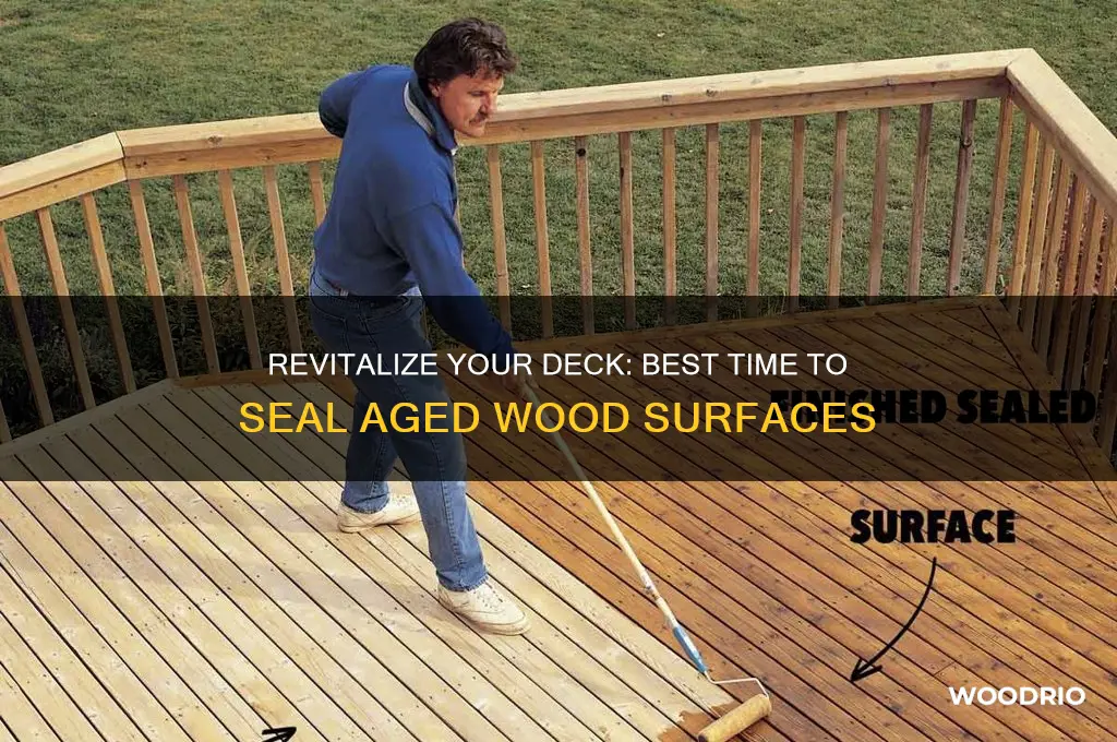 when to seal old deck wood