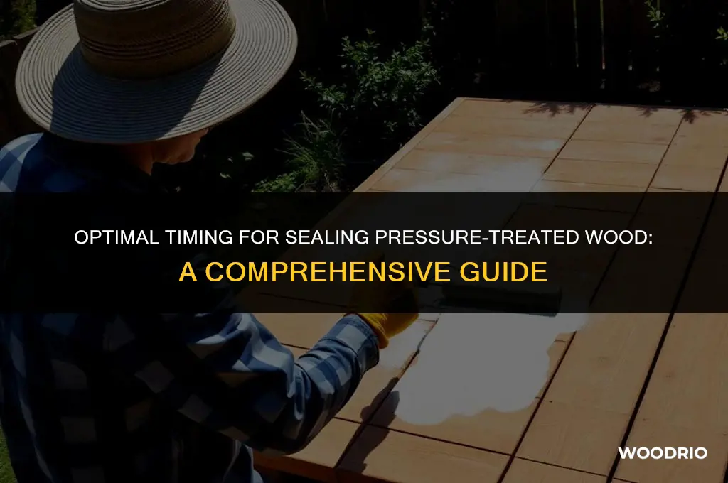 when to seal pressure treated wood