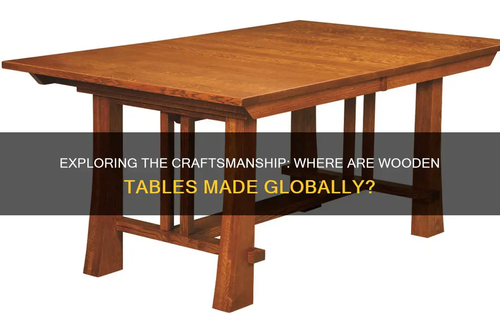 where are wooden tables made