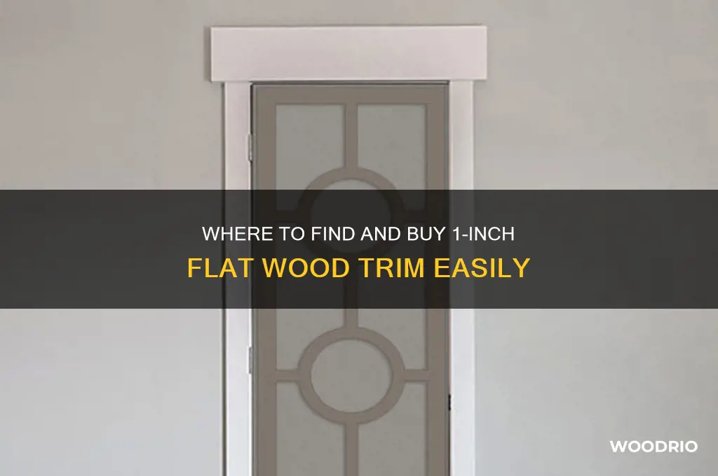 where can i buy 1 in flat wood trim