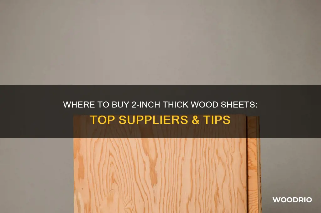 where can i buy 2 thick sheet of wood