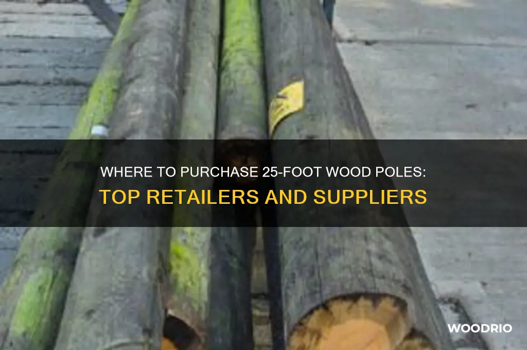 where can i buy 25 foot wood poles