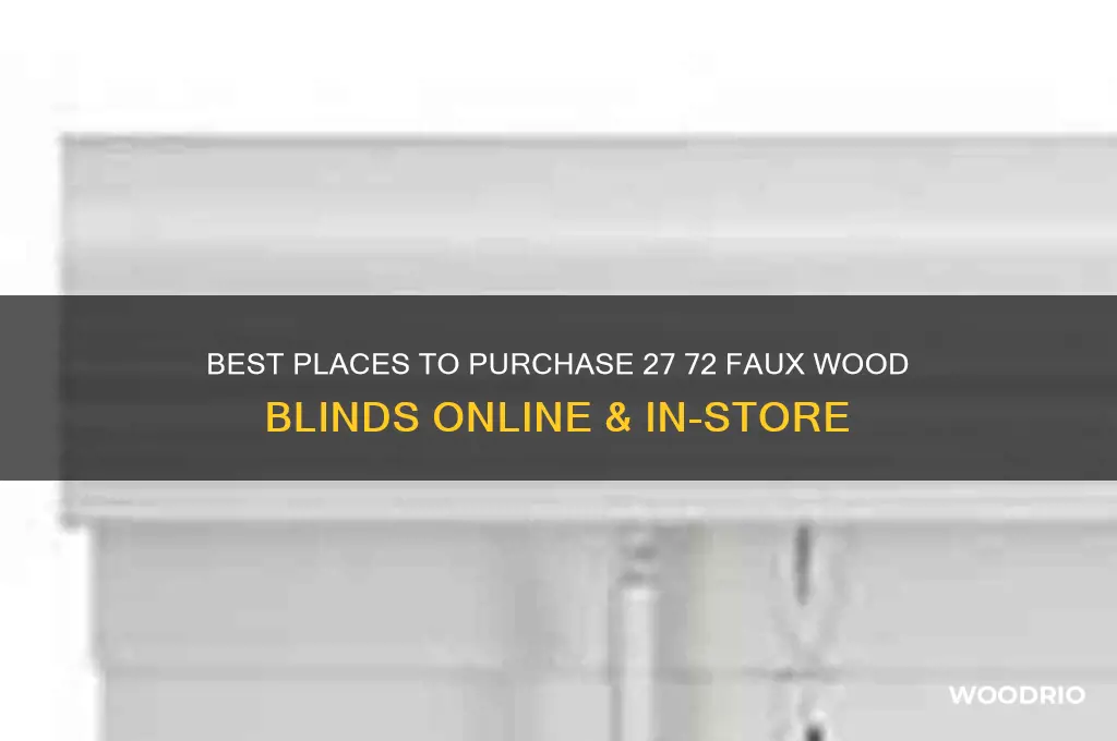 where can i buy 27 72 faux wood blinds
