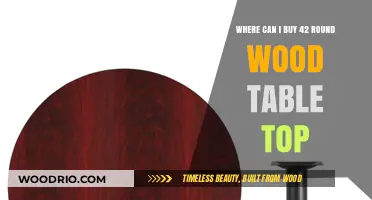 Where to Buy a 42-Inch Round Wood Table Top