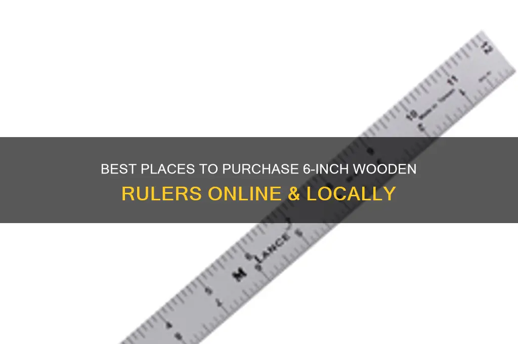 where can i buy 6 inch wooden rulers