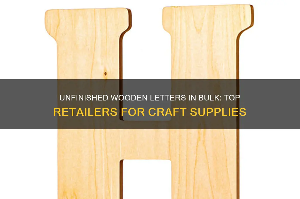 where can i buy 8 wooden letters unfinished bulk