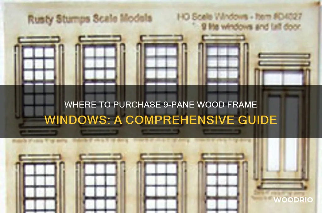 where can i buy 9 pane wood frame windows