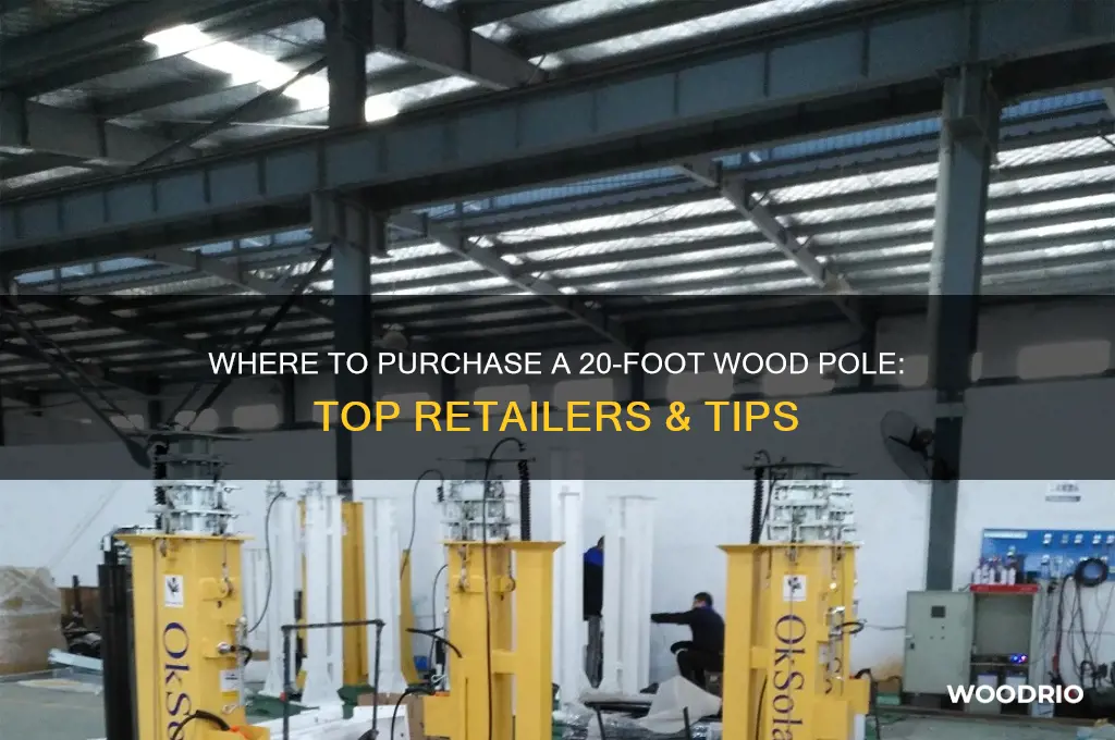 where can i buy a 20ft wood pole