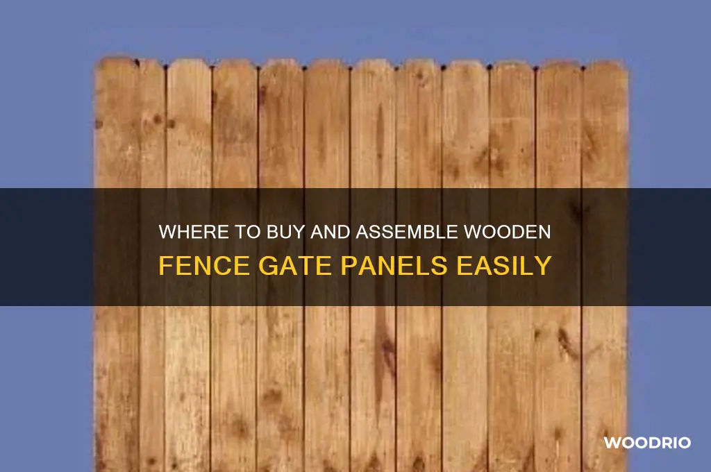 where can i buy a assemble wooden fence gate panels