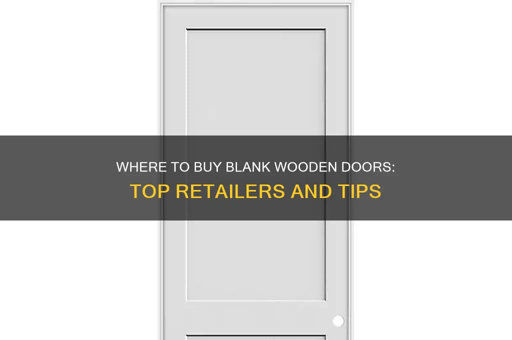 where can i buy a blank wooden door at