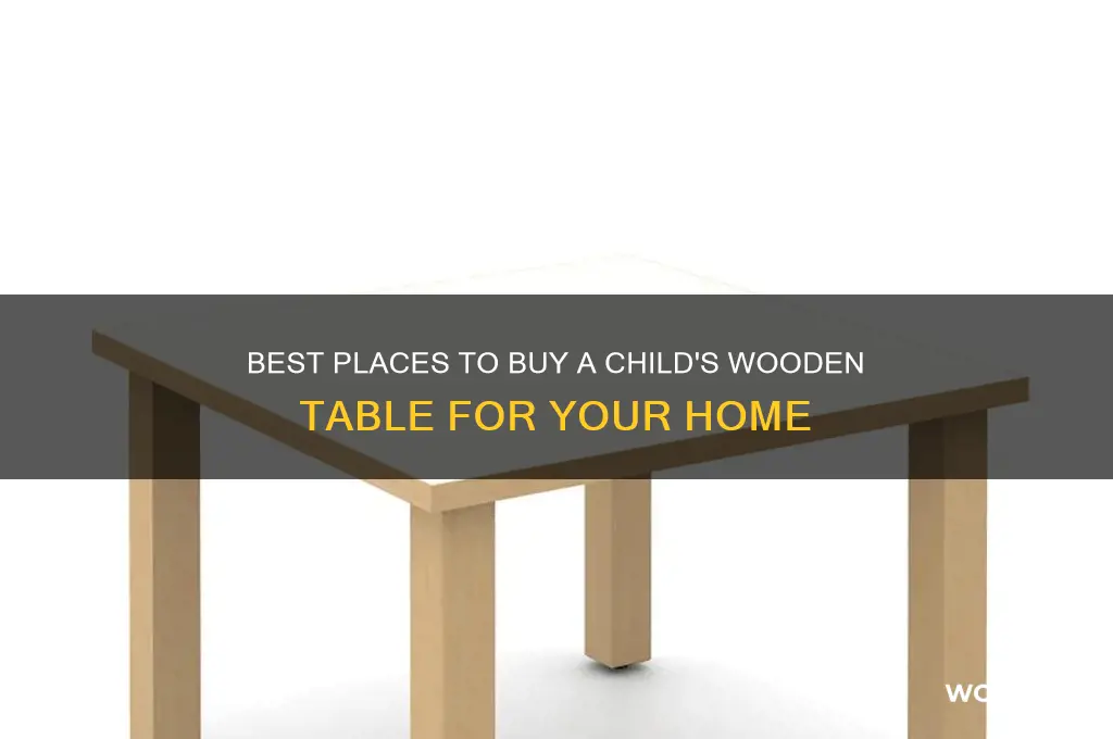 where can i buy a childs wooden tablr