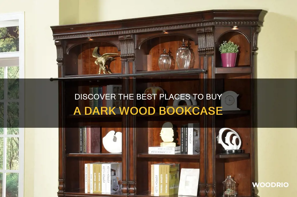 where can i buy a dark wood bookcase