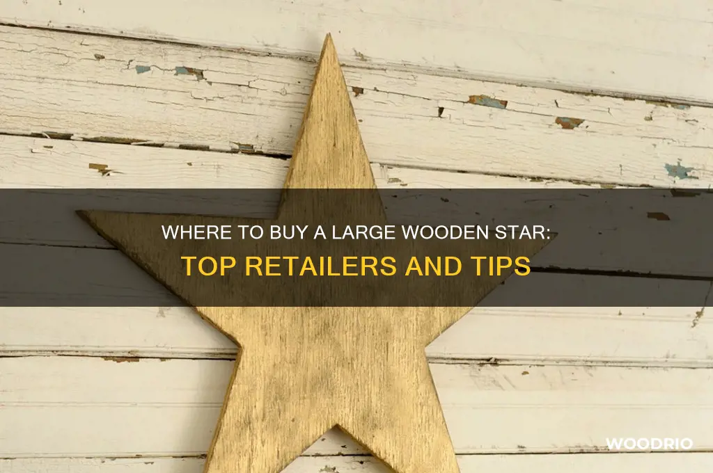 where can i buy a large wooden star