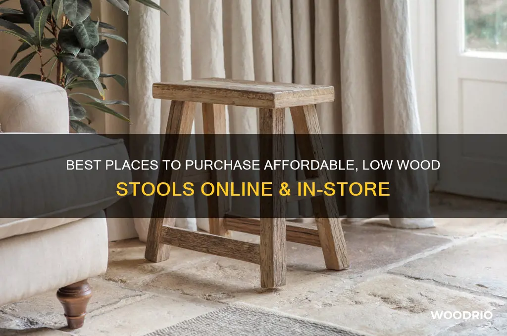 where can i buy a low wood stool