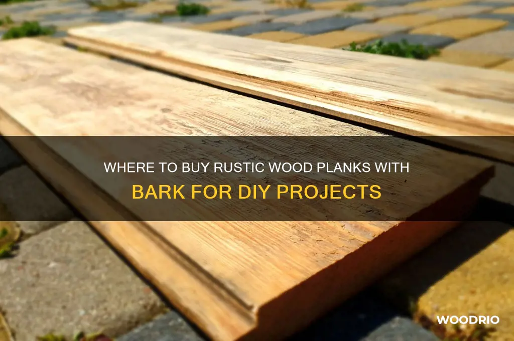 where can i buy a planks of wood with bark